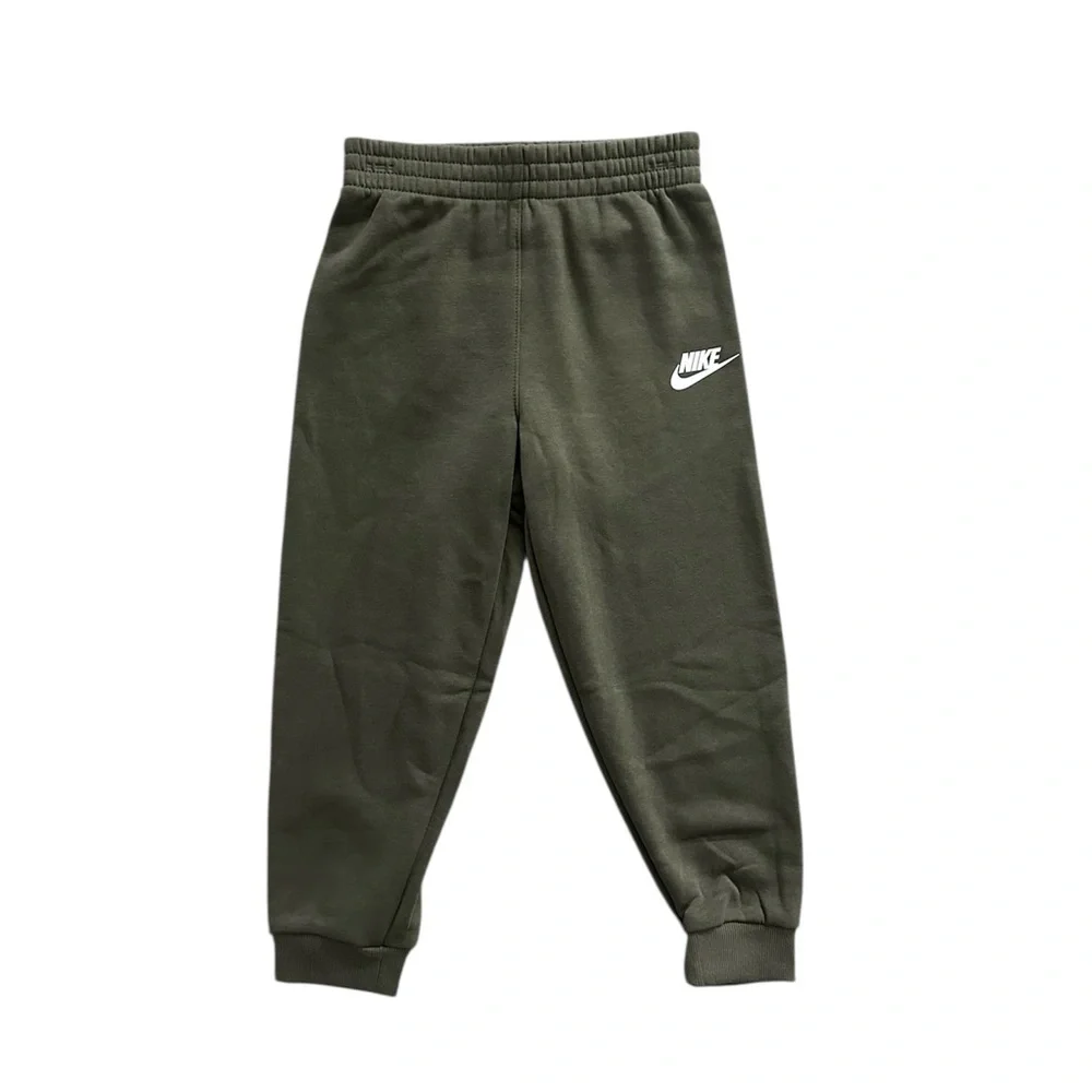 Nike Boys Size 6 Hooded Sweatshirt & Jogger Pants Olive Green 2PC Set NWT